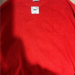 American Eagle Outfitters Bright Red Crewneck Sweater